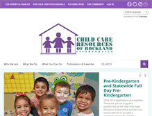 Tablet Screenshot of childcarerockland.org